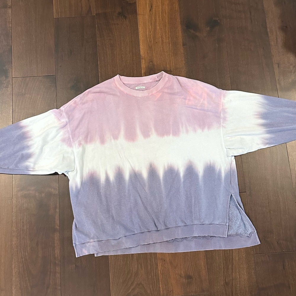 American eagle purple tie dye legging sweatshirt size xl